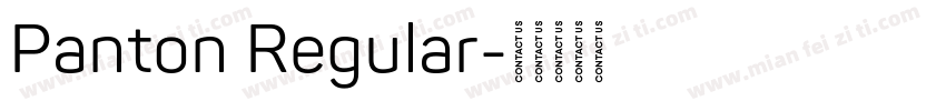 Panton Regular字体转换